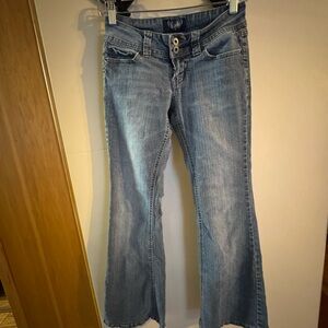 Y2K Angels Light Blue Flare Jeans
